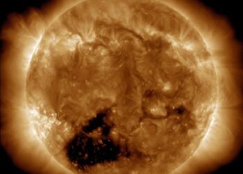 A ‘hole’ 30 times Earth’s size has spread across the sun, blasting solar winds that’ll hit our planet by end of this week