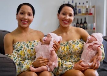 Meet the identical twin sisters who share everything — including a fiancé