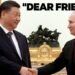 China's Xi Jinping praises Vladimir Putin during visit to Russia