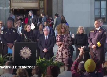 First Lady attends Nashville school shooting vigil