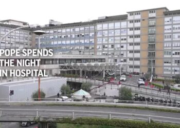 Pope Francis spends night in hospital