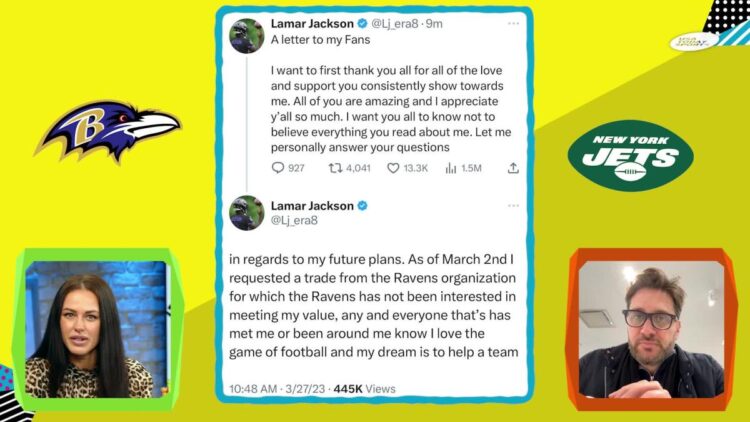 Mike Greenberg on if the Jets should go after Lamar Jackson or remain all-in on Aaron Rodgers