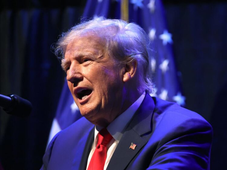 Trump mocks calls for his supporters to stay ‘peaceful’ and falsely claims that ‘this is the Gestapo’ in all-caps rant