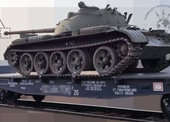 Transfer of post WW2-era T-54 tanks spotted in Russia