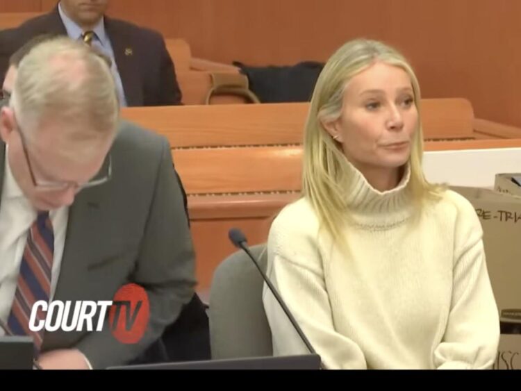 Witness said the movie star crashed into the man suing her ‘very hard’ and ‘directly in the back’