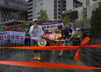 Hong Kongers hold first protest in years under strict rules