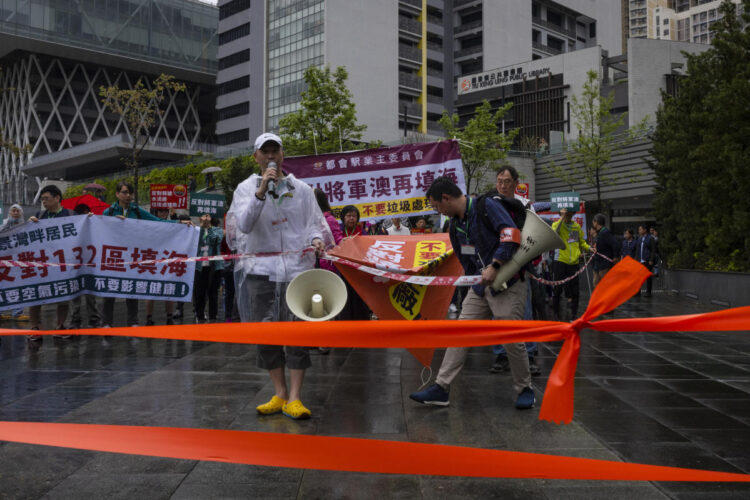 Hong Kongers hold first protest in years under strict rules