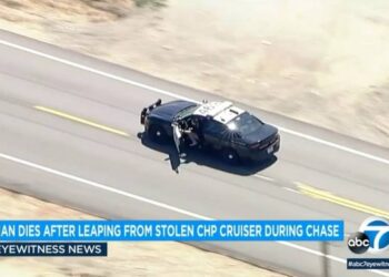 Driver dies after leaping from stolen police cruiser in chase, California cops say