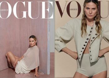 Heidi Klum poses braless in sheer top just months before 50th birthday