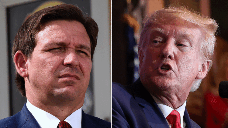 Trump rally goes silent after he attempts to mock DeSantis