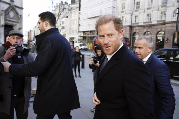 Prince Harry in court for privacy suit against tabloid