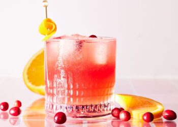 How to Make a Refreshing Cranberry Orange Whiskey Sour!
