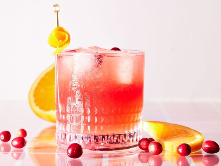 How to Make a Refreshing Cranberry Orange Whiskey Sour!