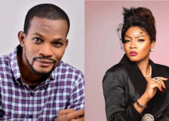 Uche Maduagwu Criticizes Omotola Jalade Ekeinde for Sharing Bedroom Photo