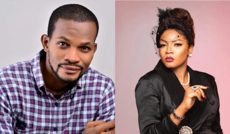 Uche Maduagwu Criticizes Omotola Jalade Ekeinde for Sharing Bedroom Photo