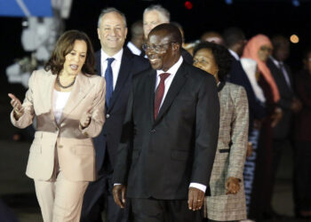 Harris enters the fray over democracy with visit to Tanzania