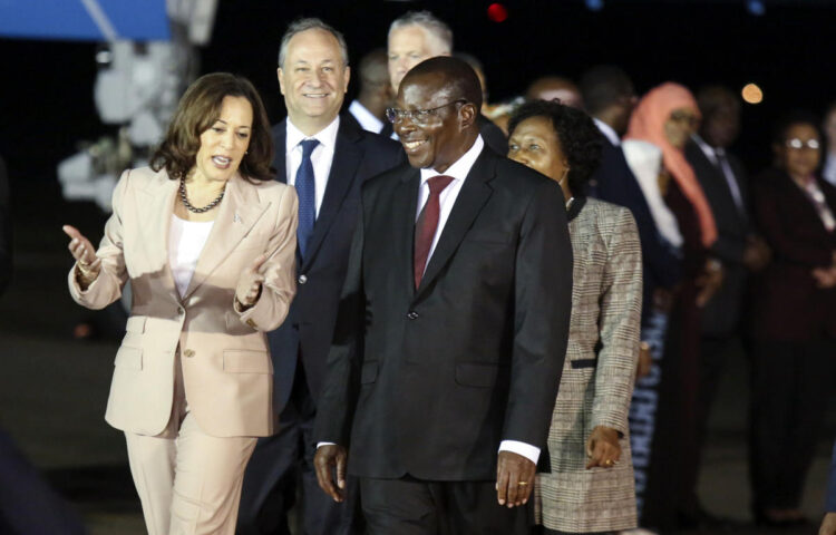 Harris enters the fray over democracy with visit to Tanzania