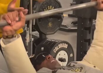 Deion Sanders Humiliates His Son In Bench Press And Makes The Coolest Exit