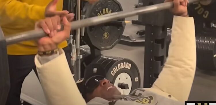 Deion Sanders Humiliates His Son In Bench Press And Makes The Coolest Exit
