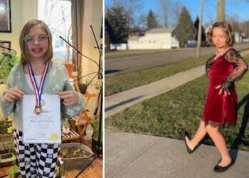 A 10-year-old girl who was teased for her size 10.5 feet is now a mini celeb after snagging a kid’s world record
