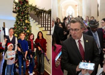 Congressman who represents the Nashville district involved in deadly school shooting posted a gun-toting family photo for Christmas in 2021