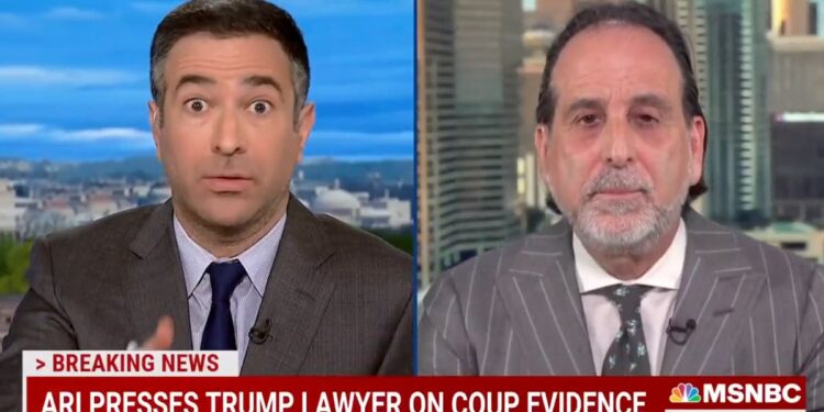Trump Lawyer Torn To Shreds As He Flubs His Way Through Ari Melber Interview