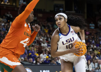 Reese, LSU women push past Miami 54-42 to reach Final Four