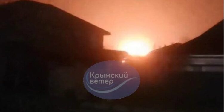 Explosions destroy Russian cruise missile shipment in Crimea