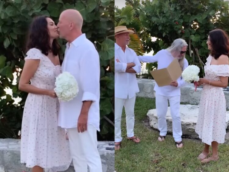 Bruce Willis’ wife marks their 14th wedding anniversary amid the actor’s dementia diagnosis with a sweet video of their vow renewal: ‘Seize every opportunity’