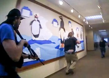 Body camera footage shows moment police confront and kill Nashville shooter