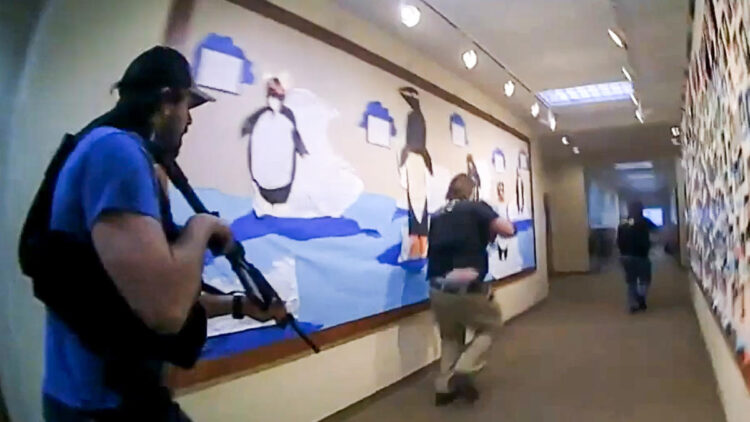 Body camera footage shows moment police confront and kill Nashville shooter