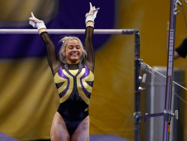 LSU gymnast Olivia Dunne makes more than $1 million and has millions of TikTok followers. She says she chooses to ignore ‘irrelevant hate’ from sorority girls and ‘frat boys that think they’re funny.’