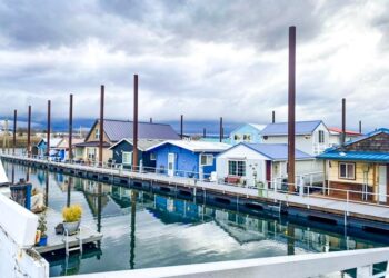 I live in an 885-square-foot home in a community of floating houses in the Pacific Northwest. Here’s what it’s really like.