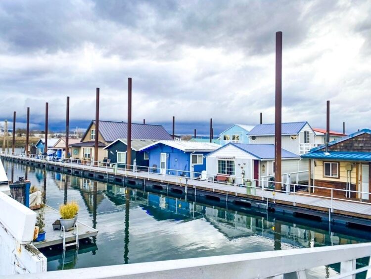 I live in an 885-square-foot home in a community of floating houses in the Pacific Northwest. Here’s what it’s really like.