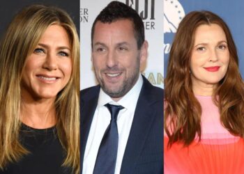 Adam Sandler and Jennifer Aniston say they have pitched a movie with Drew Barrymore to settle ‘who’s the better movie wife’