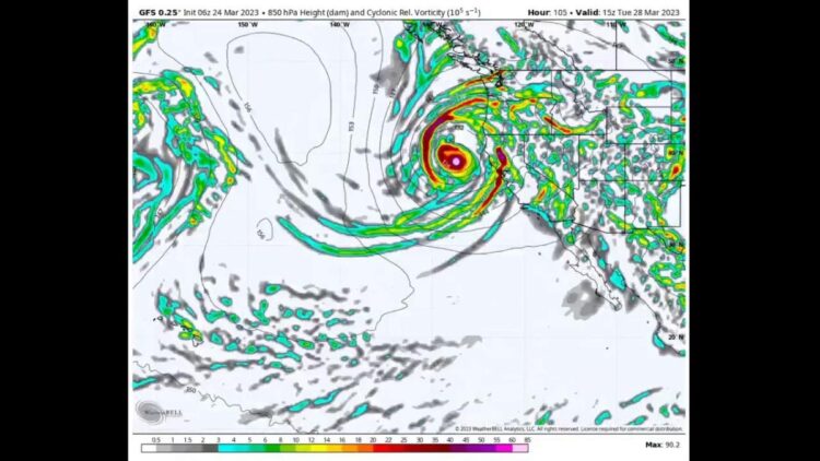 Weather forecast model keeps California storm off coast