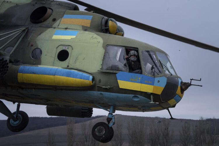 Elderly Ukrainian helicopters pummel Russians from afar