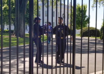 Toddler crawls through White House fence