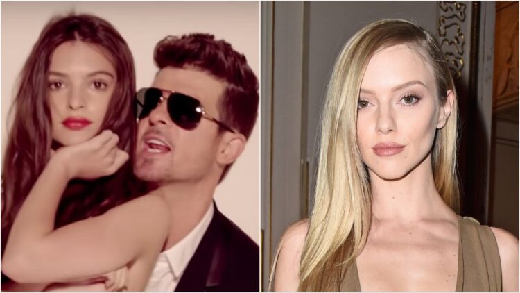 Model Who Starred In Robin Thicke’s ‘Blurred Lines’ Video Recalls On-Set ‘Scramble’