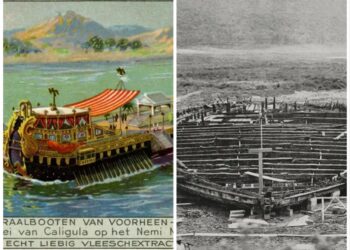 Roman Emperor Caligula’s massive party ships were not burned by the Nazis during World War II, researchers say. A US artillery unit was to blame.