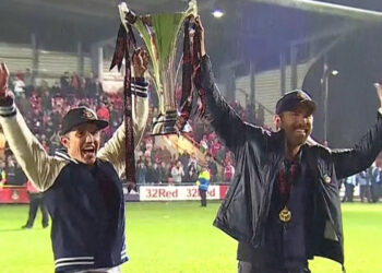 Hollywood-backed Wrexhamn Soccer Club promoted to higher level football league