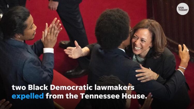 Kamala Harris takes surprise trip to Nashville after 2 Black Dems expelled from TN House