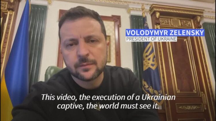 Zelensky blasts Russian ‘beasts’ over beheading video