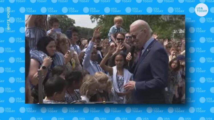 Biden answers questions for kids during Take Your Child to Work Day event at White House