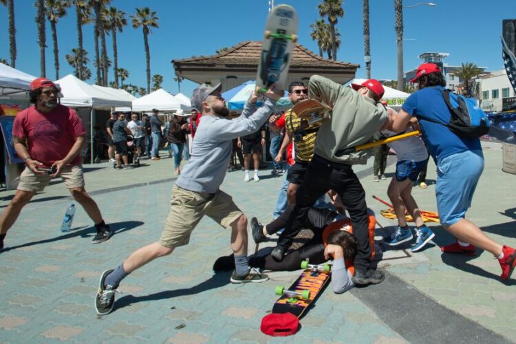 Scuffle at pro-Trump rally in Huntington Beach leaves 2 injured