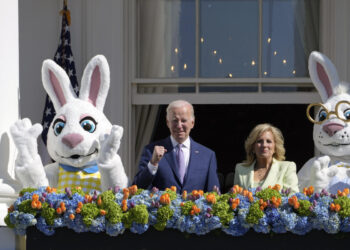 Biden kicks off Easter egg roll with talk of reelection bid