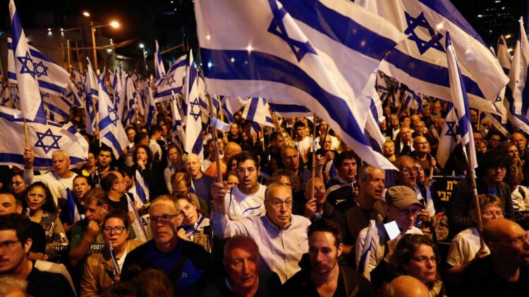 Israelis protest legal changes before nation’s 75th birthday