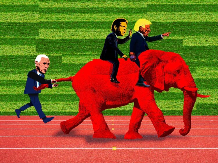 Mike Pence gambled his career to become Trump’s successor. Now he can’t even find a lane to compete against his former boss.