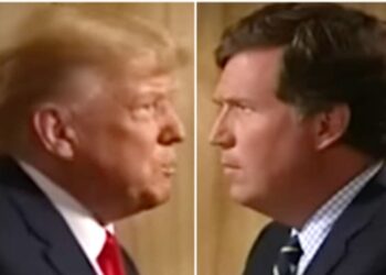 Tucker Carlson Mocked For Bending The Knee To Trump