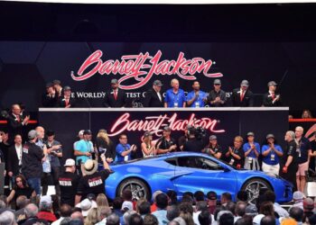 The first electrified Corvette just sold for more than  million. Here’s who bought it.